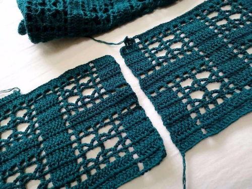 钩针成人袖子教程图解视频,从图解视频学编织技巧